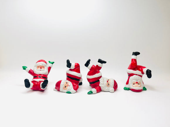 Vintage JSNY Small Ceramic Santas