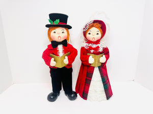 Vintage Christmas Carollers Dolls