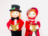 Vintage Christmas Carollers Dolls