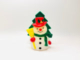 Vintage JSNY Plastic Snowman Napkin Holder