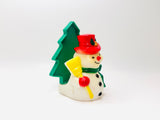 Vintage JSNY Plastic Snowman Napkin Holder