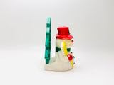 Vintage JSNY Plastic Snowman Napkin Holder