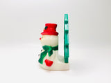 Vintage JSNY Plastic Snowman Napkin Holder