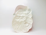 Vintage Hanging Plastic Blow Mold Santa Clause Face