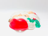 Vintage Hanging Plastic Blow Mold Santa Clause Face