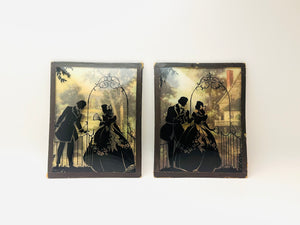 1940’s Curved Glass Silhouettes Small Pictures