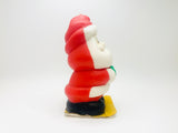 Vintage Fern Brand Waxes Santa Christmas Candle