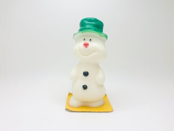 Vintage Fern Brand Waxes Snowman Christmas Candle