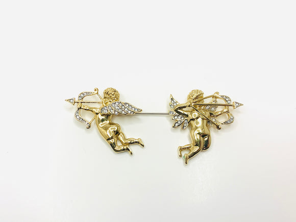 Vintage Butler Cherub Cupid Brooch Pin
