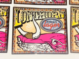 6 25th Anniversary Longhorn Lager New Old Stock Beer Labels