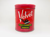 Vintage Velvet Brand Pipe and Cigarette Tobacco Tin