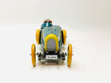 Vintage Bugatti T-35 Racer Wind Up Tin Toy, No Key