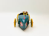 Vintage Bugatti T-35 Racer Wind Up Tin Toy, No Key