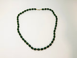 Vintage Green Beaded Necklace