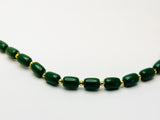 Vintage Green Beaded Necklace