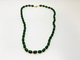 Vintage Green Beaded Necklace