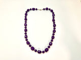 Vintage Purple Beaded Necklace