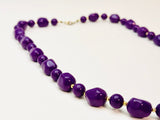 Vintage Purple Beaded Necklace