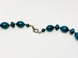 Vintage Teal Sparkling Bead Necklace