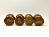 4 Vintage Genuine Teak Egg Cups