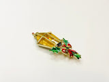 Vintage Beatrix Candle Lit Christmas Lantern Brooch