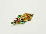 Vintage Beatrix Candle Lit Christmas Lantern Brooch