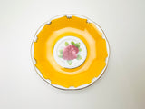 Vintage Royal Albert Yellow and Cabbage Rose Teacup and Saucer