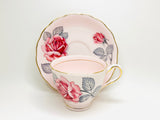 Vintage Colclough Pink Rose Teacup and Saucer