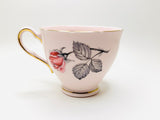 Vintage Colclough Pink Rose Teacup and Saucer