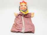 Vintage Vinyl Faced King and Prince Hand Puppets