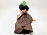 Vintage Vinyl Faced Pirate Hand Puppet