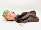 Vintage Vinyl Faced Pirate Hand Puppet