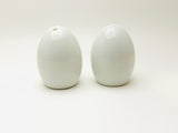 Vintage Egg Shaped Salt and Pepper Shakers With Faces