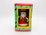 Vintage Bell Ringers Santa Porcelain Bell