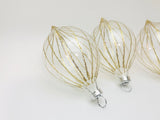 Vintage Glass Teardrop Christmas Ornaments