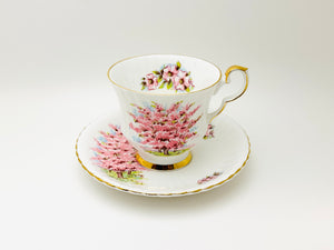 Vintage Pink Mist Cambridge Teacup and Saucer