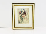 Vintage John Frederick Lloyd Strevens, Melanie Framed Textured Lithograph