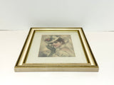 Vintage John Frederick Lloyd Strevens, Melanie Framed Textured Lithograph