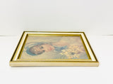 Vintage John Frederick Lloyd Strevens, Girl with Daffodils Framed Print