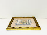 Vintage Sunflower Seeds Packet Print with Faux Wood Frame