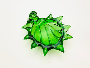 Small Vintage Art Glass Shell Shaped Dish