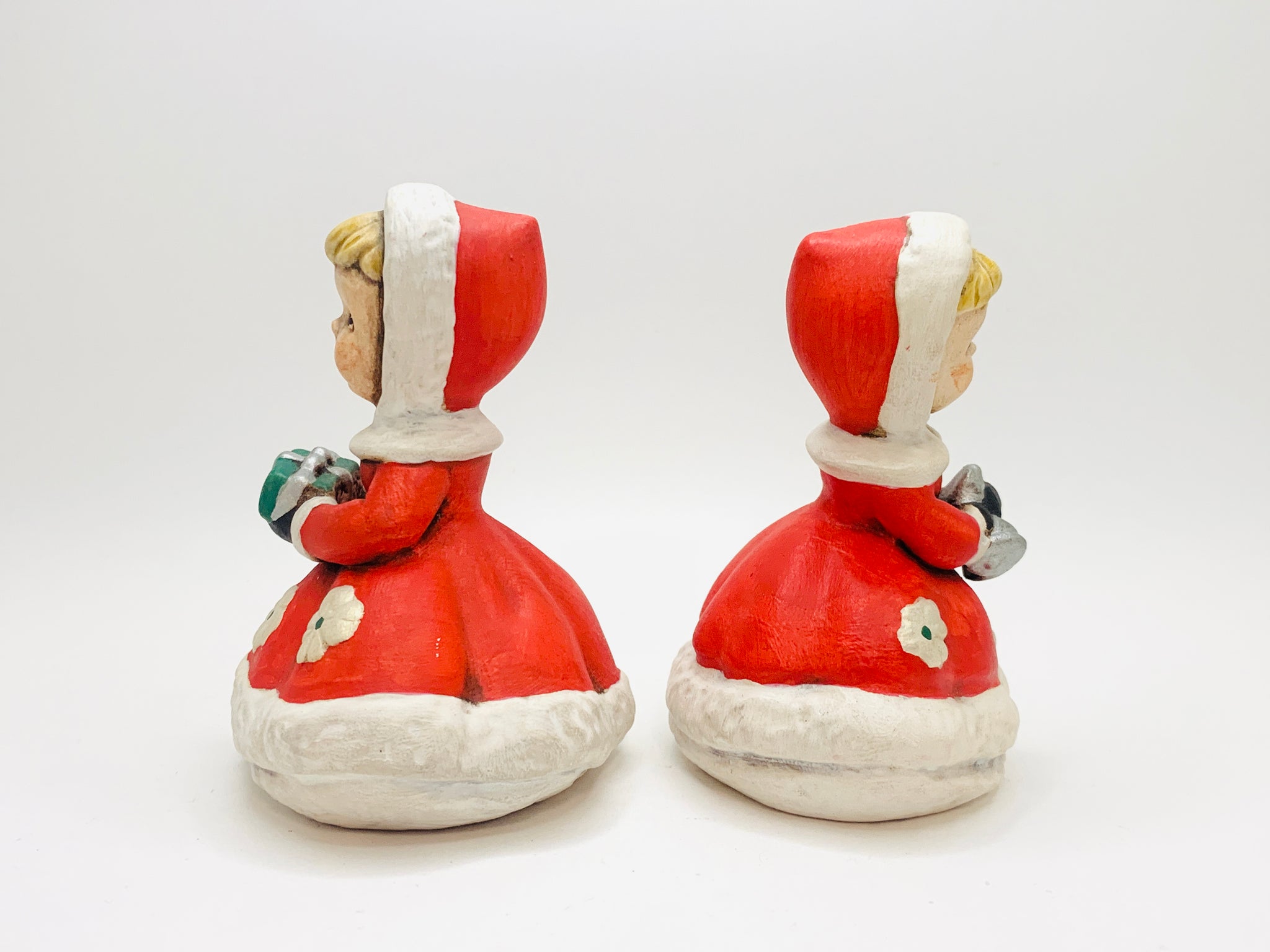 2 Vintage Ceramic Christmas Carolers