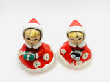 2 Vintage Ceramic Christmas Carolers