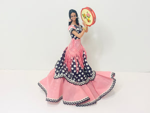 1970’s Marin Chiclana Plastic Flamenco Dancer 10” Doll