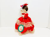 1970’s Bradley Doll 11” Red Dress