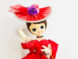 1970’s Bradley Doll 11” Red Dress