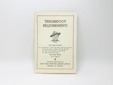 Vintage Scouts Canada Tenderfoot Requirements Leaflet