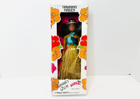 1970’s Hawaiian Maiden Doll In Original Box