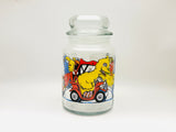 Vintage Sesame Street Anchor Hocking Glass Jar