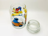 Vintage Sesame Street Anchor Hocking Glass Jar